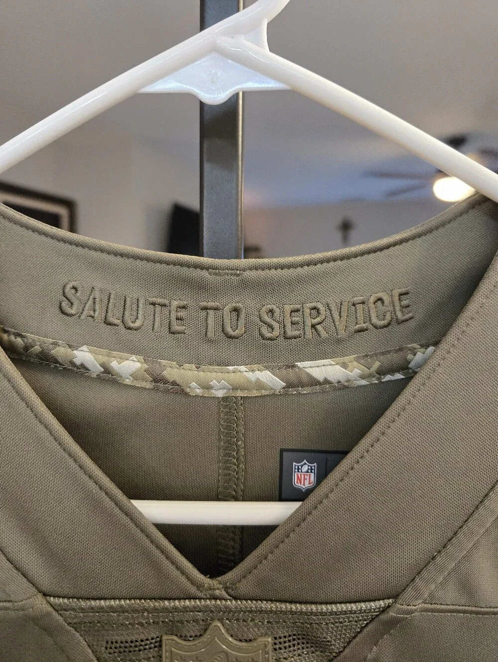 Denver Broncos Kids' Salute to Service Jersey - Olive/Orange